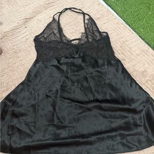 Victoria's Secret Black Lace Slip Dress